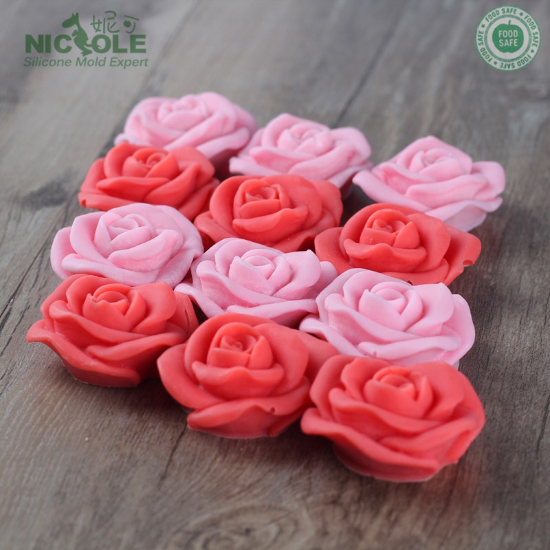 Nicole 6 Cavities Flower Silicone Fondant Cake Molds DIY Silicone Soap Form Crafts Molds