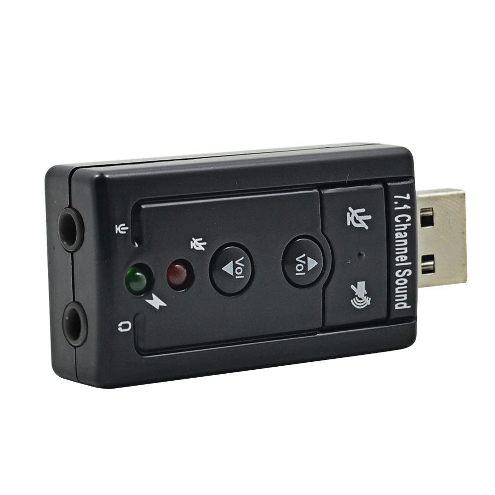 Simulated 7.1 channel USB external sound card, no need to disassemble, plug and play