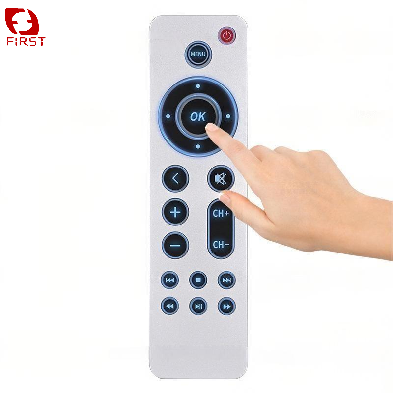 First Brand Quality Silver Small Button Style Backlighting Multi-functional Universal Remote Control for Apple  A2169 A184