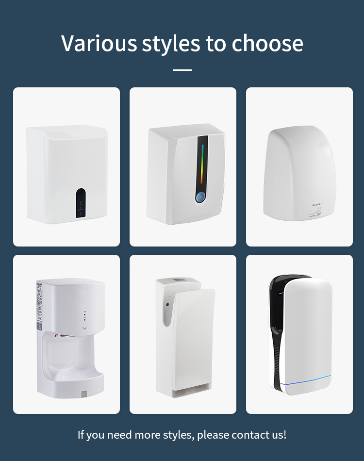 YINGJIE China Toilet Electrical Plastic Hand Dryers Automatically High Velocity Hand Dryer