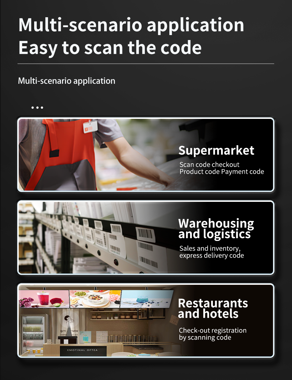Cheap Price High Quality Auto Sense Scan Omni-Directional Barcode Scanner