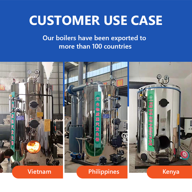 Log Biomass Fired Small Steam Boiler Coal Wood Vertical 100kg 200kg 300kg 500kg 1000kg Industrial Provided Steam Generator