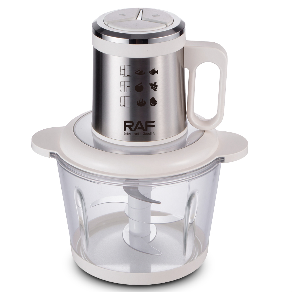 RAF Hot Selling 2025 Vegetable Chopper Good Quality Large Liters Glass Food Processor for Home Use