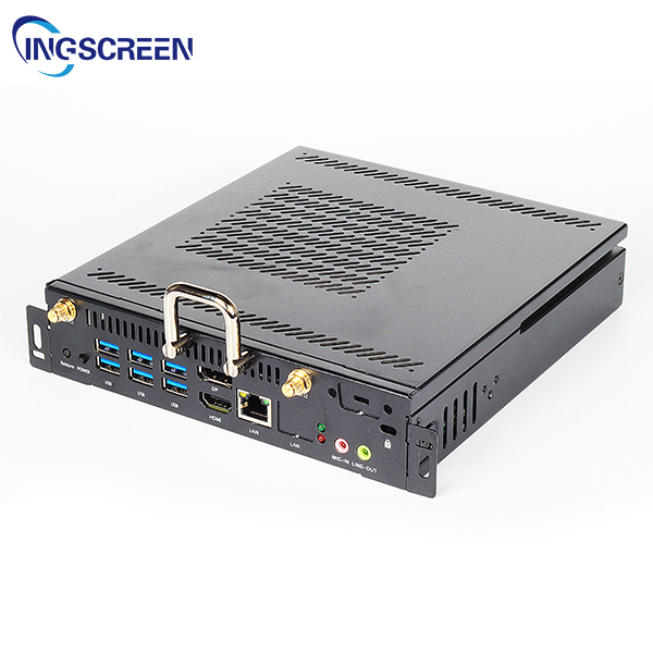 INGSCREEN Mini Desktop PC Win10 I3/I5/I7 10500 CPU Core Video Memory SSD Hard Drive AU/US Plug for Office Touch Panel