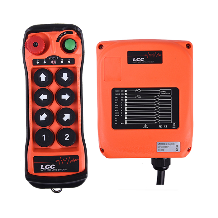Q800 8-button Single-speed Wireless Crane and Radio Remote Control for Industrial Use