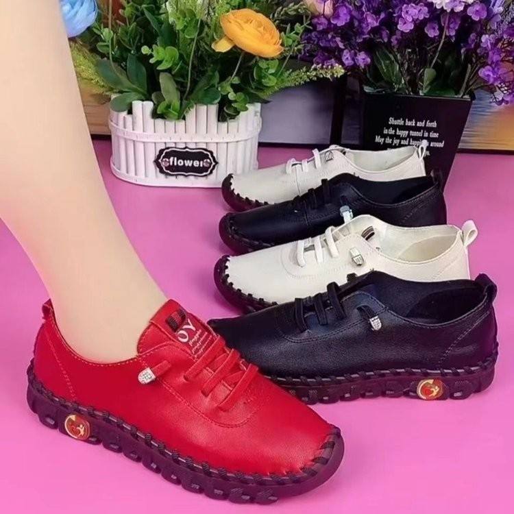 Женские кожаные туфли в стиле casual