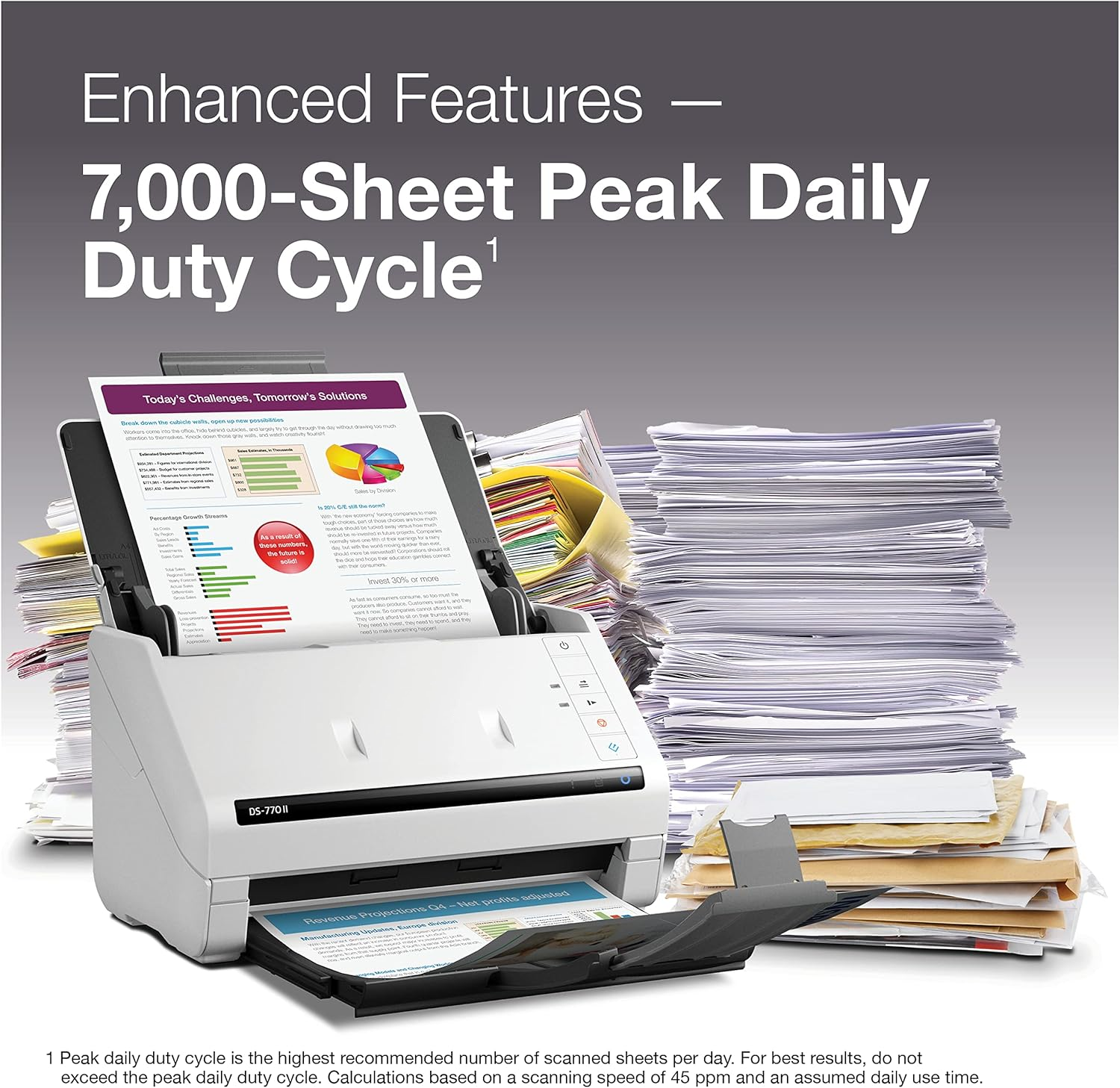 EPS0N DS-770II/775II A4 Sheet-fed High-speed Color Document Scanner