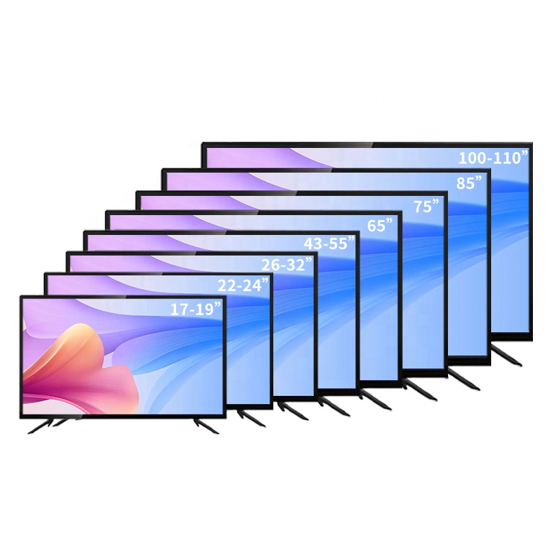 Normal 24 Inch Flat Screen Led Tv Accept Custom Android Tv Television Smart Tv 32 40 43 50 55 65 75 85 Inch 4K