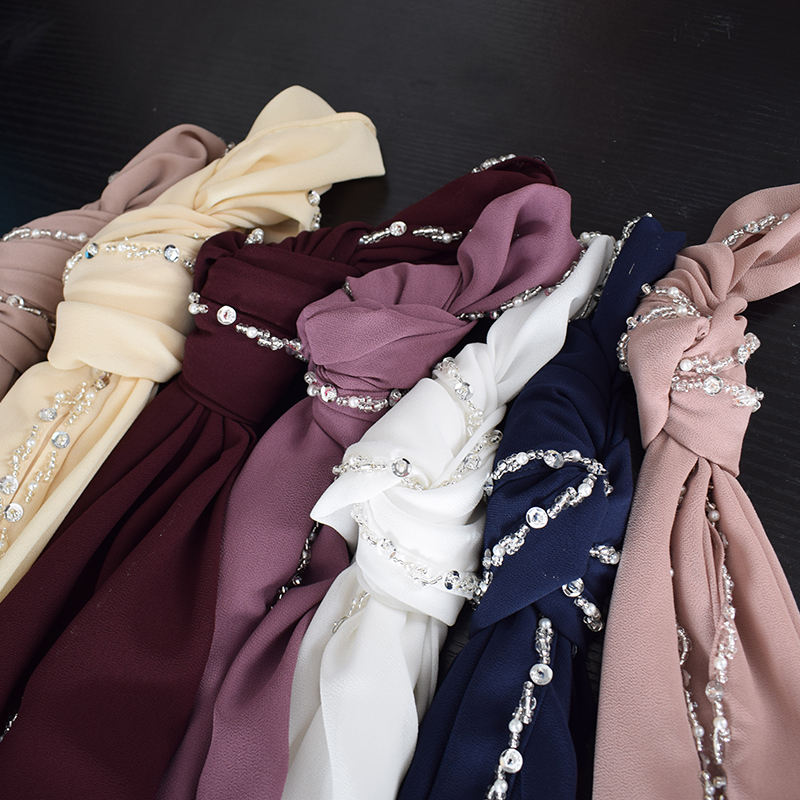 Однотонные мусульманские платки-хиджабы (Wholesale)
