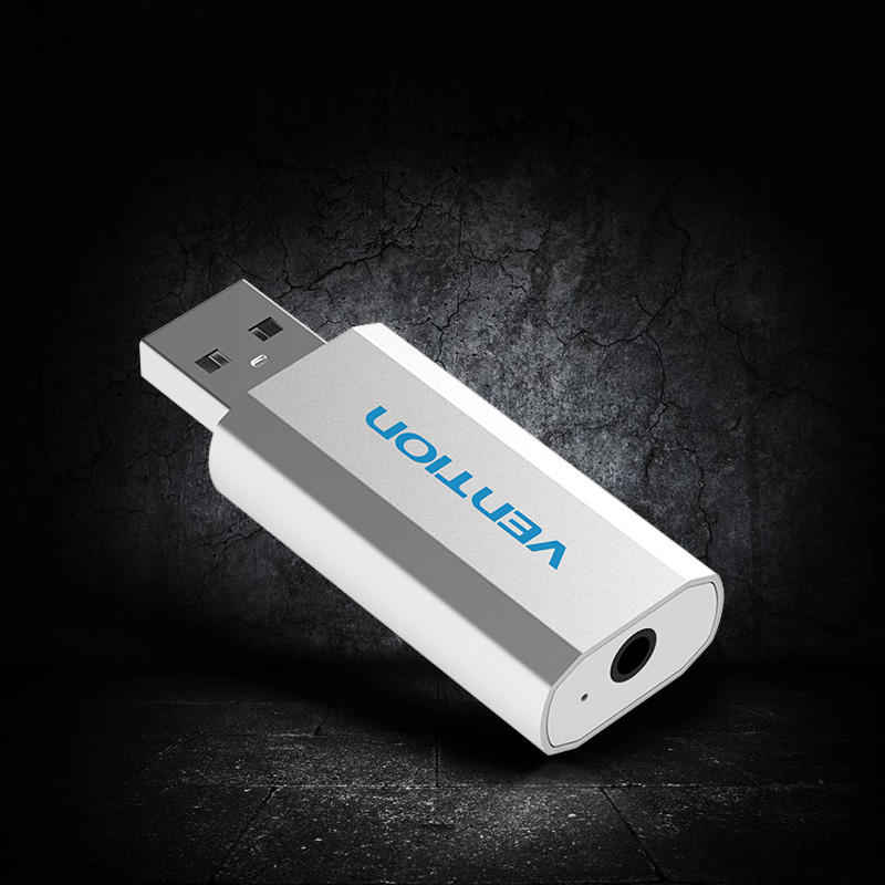 Popular Original VAB-S15-B USB External Sound Card Black Metal Type OMTP