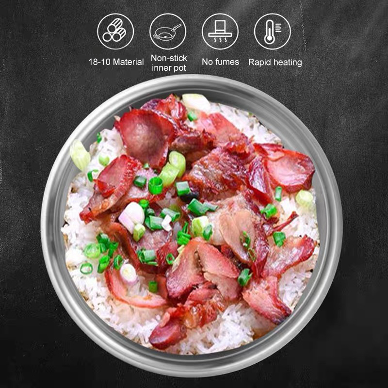 Digital 5L IH Rice Cooker 1250W 24h Delay Timer Low Sugar Smart Rice Cookers Electric With LCD Display & Fuzzy Logic Technology