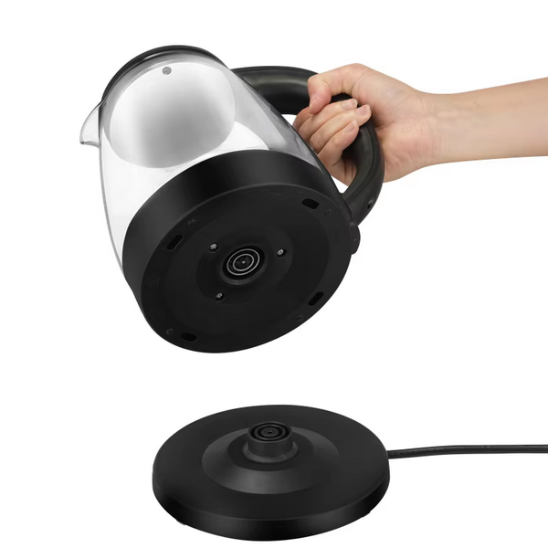 Factory Hot Sale High Borosilicate Glass 1500W Electric Kettle Automatic Power Off Suitable for Kitchen Office