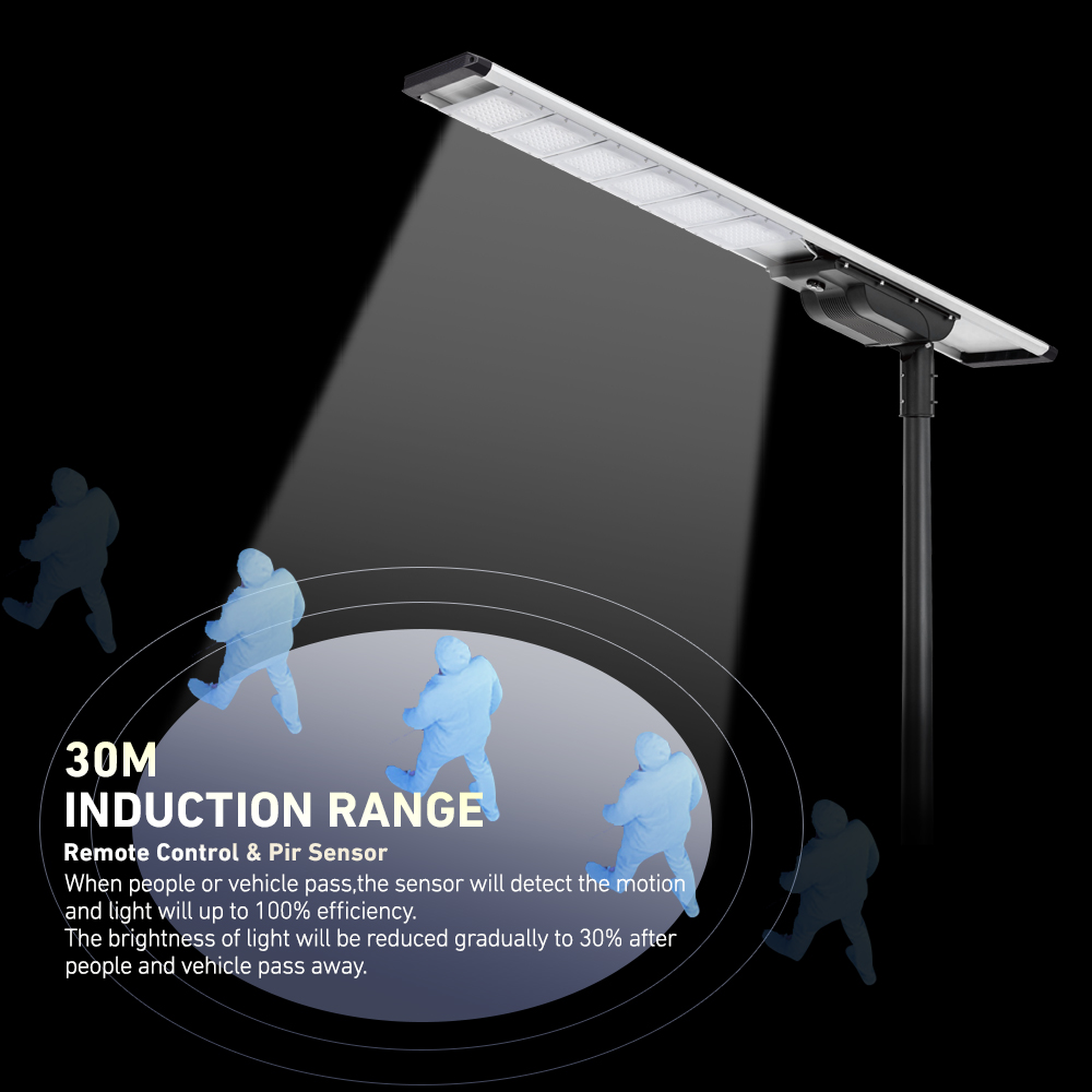 XINTONG 5 Years Warranty Solar Street Lamp All in One Solar LED Street Light with Pole IP67 Integrated All 60w 80w 100w 120w 20w