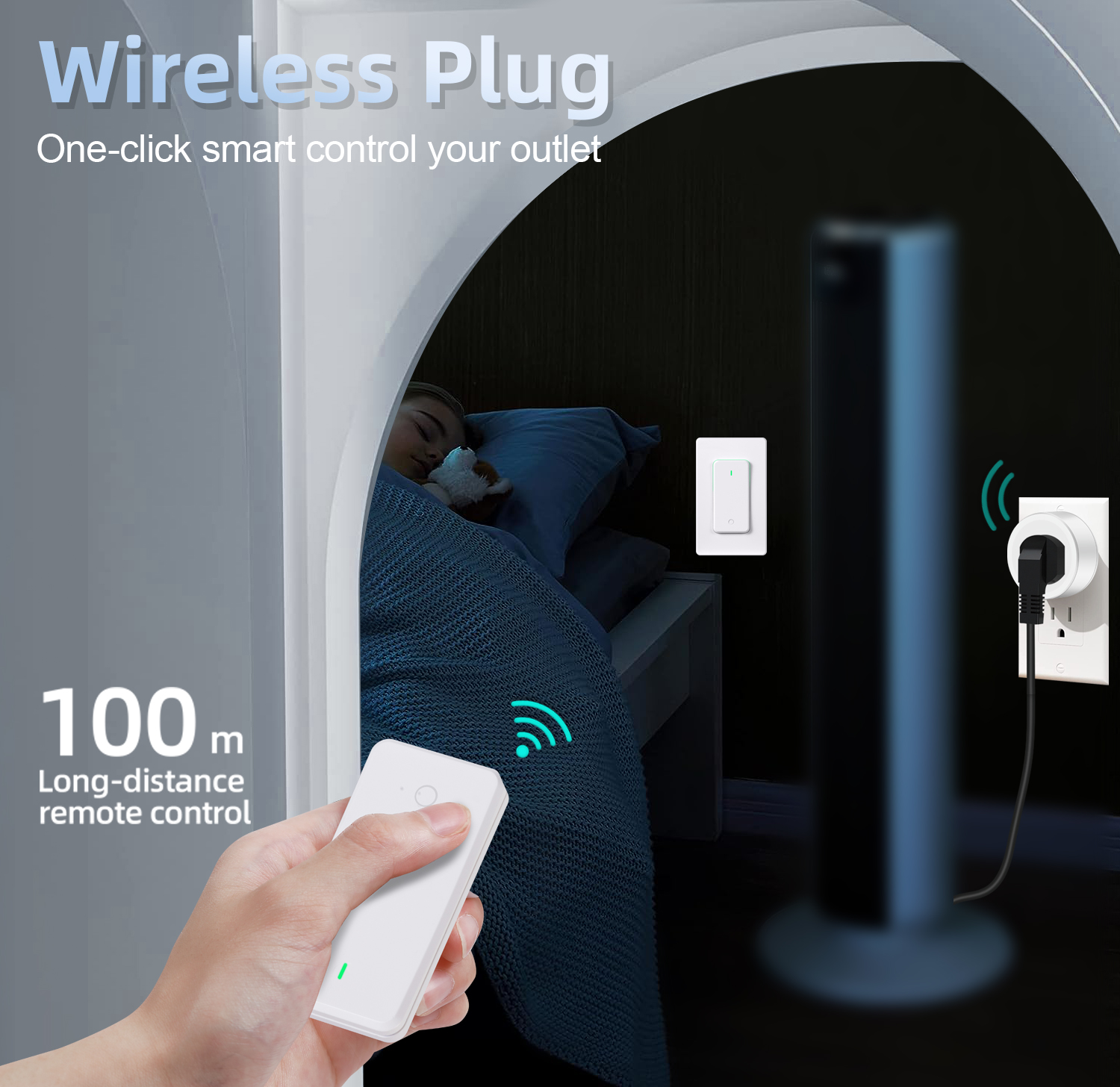 UL Certified Wireless 1500W Plug and Switches Electrical Smart Plug With Remote Control Smart Power Socket Outlet