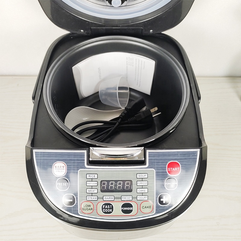 110V US Plug 5L Smart Digital Household Rice Cooker with Plastic Housing Paddle & Measuring Cup in Stock