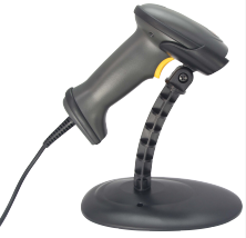 USB 1D Wired Handheld Barcode Scanner High Quality CCD Light Source for Supermarket and Logistics Applications
