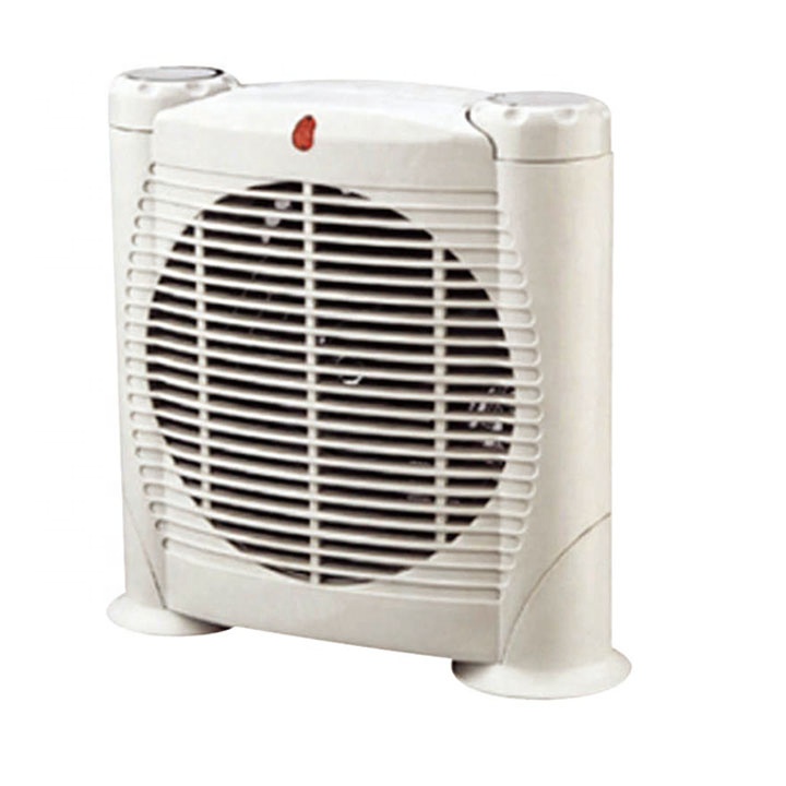 Portable Mini Infrared Electric Fan Heater With Adjustable Thermostat for Home or Office Use Easy Installation on Desktop
