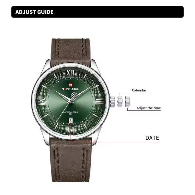 Кварцевые часы NAVIFORCE 42mm
