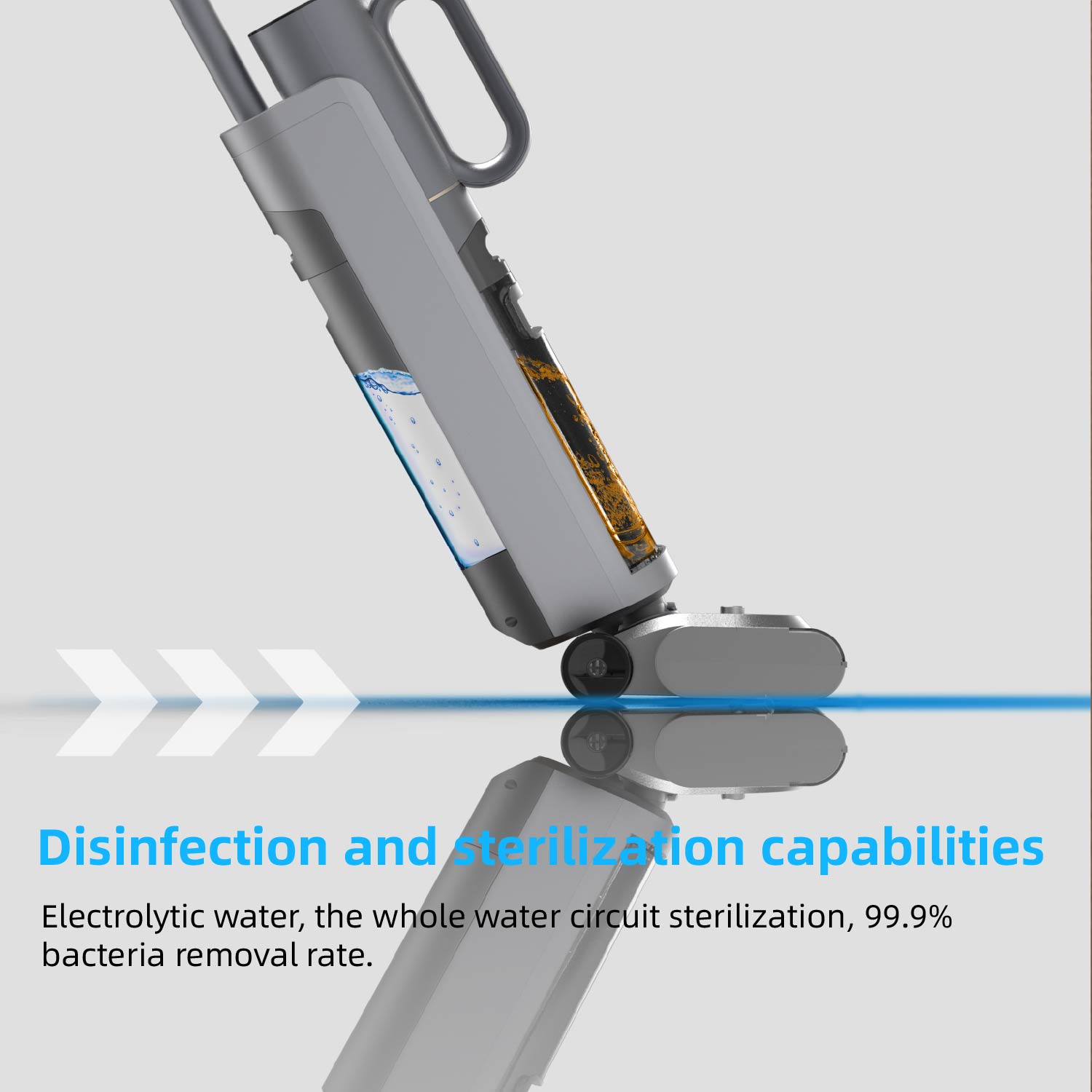 Intelligent Multi-functional Handheld Vacuum Cleaner-Wet & Dry Bagged Blue Light Mode for Garage & Outdoor Use