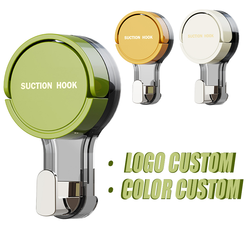 Custom 3.5kg Max Payload Reusable Waterproof Powerful Vacuum Wall Mounted Clothes Kitchen Bathroom Suction Cup Hooks for Shower