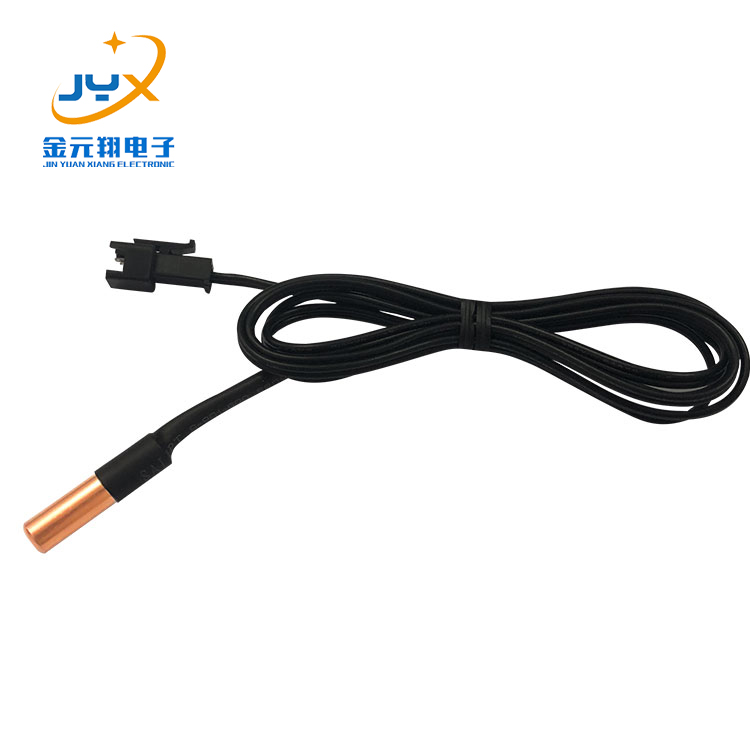 NTC 10K 3950 PTC Thermistor Air Conditioner Temperature Sensor with 5*25MM Copper Probe Housing