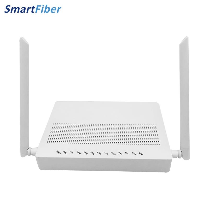 High-Speed 1200Mbps Dualband Wifi Wireless Router ONU ONT 2.4G+5G +4GE+2POTS Good Price Enterprise Routers