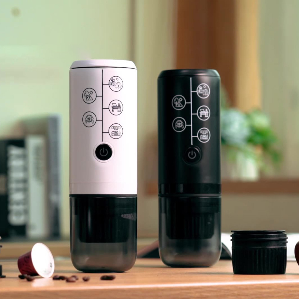 Portable Outdoor Mini Electric Travel Coffee Maker Semi Automatic USB Capsule Espresso Machine