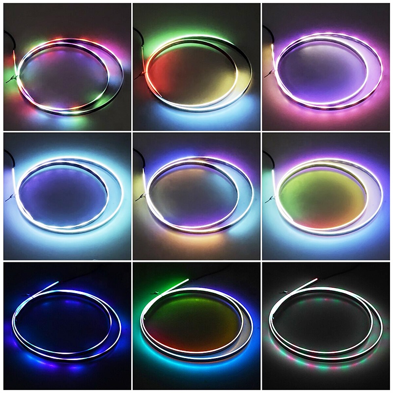 3M/3.5M LED Colorful Decorative Light Strip Acrylic ABS Material Cross-Border Car Ambient Interior Kits Auto Interior Lighting