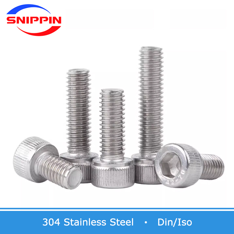 Knurl Hexagon Hex Socket Cap Head Screw Stainless Steel Allen Bolt M1.4-M26 DIN912 Screw Manufacturer