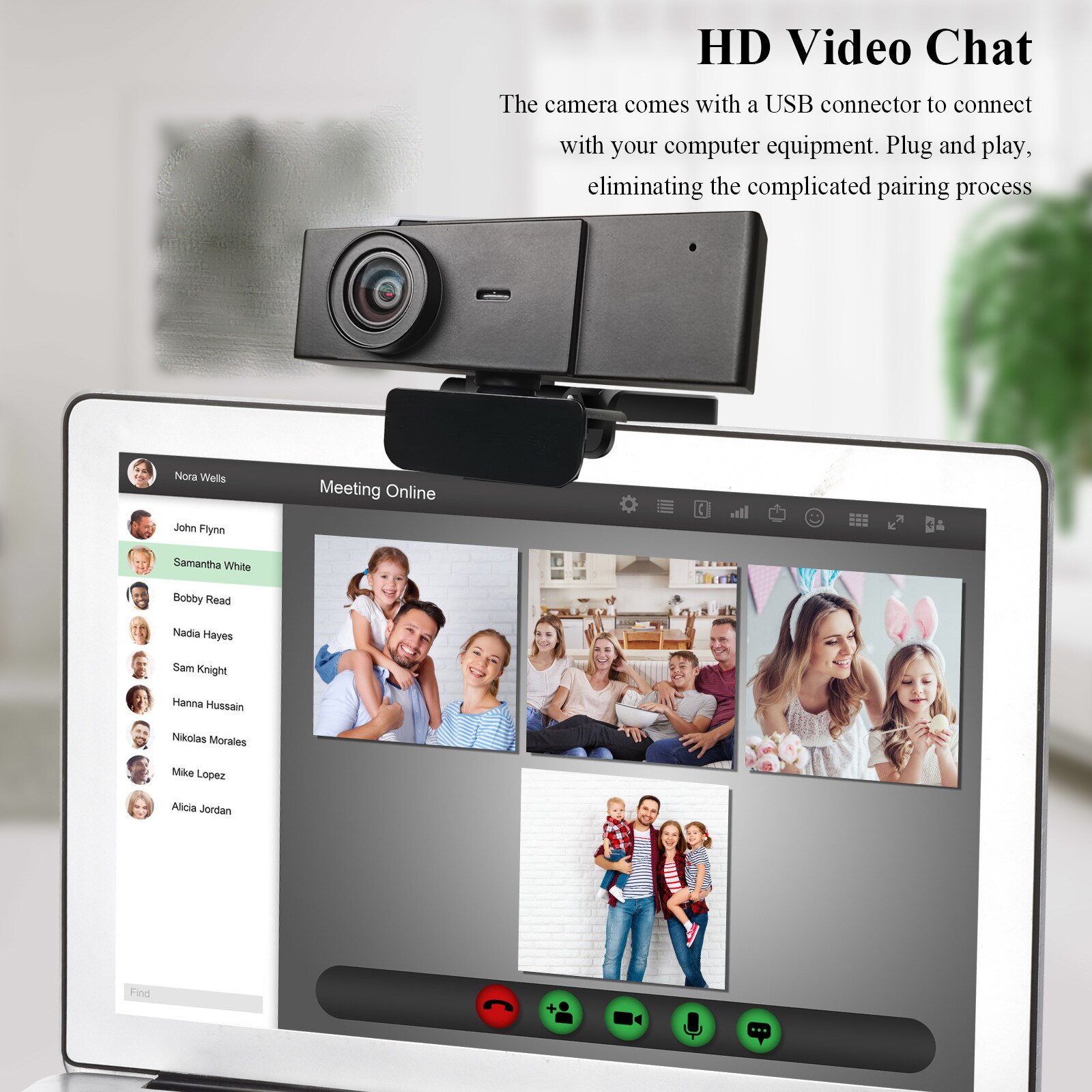 VIDEW Ultra Hd 4K Web Camera For Laptop Desktop PC Video Calling Webcam Web Cam WEBCAM 4K