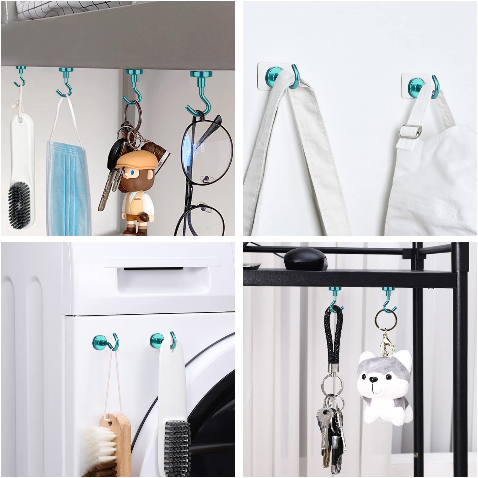 Powerful Magnetic Hooks Heavy Duty Neodymium Magnet Hook Kitchen Home Magnetic Hook