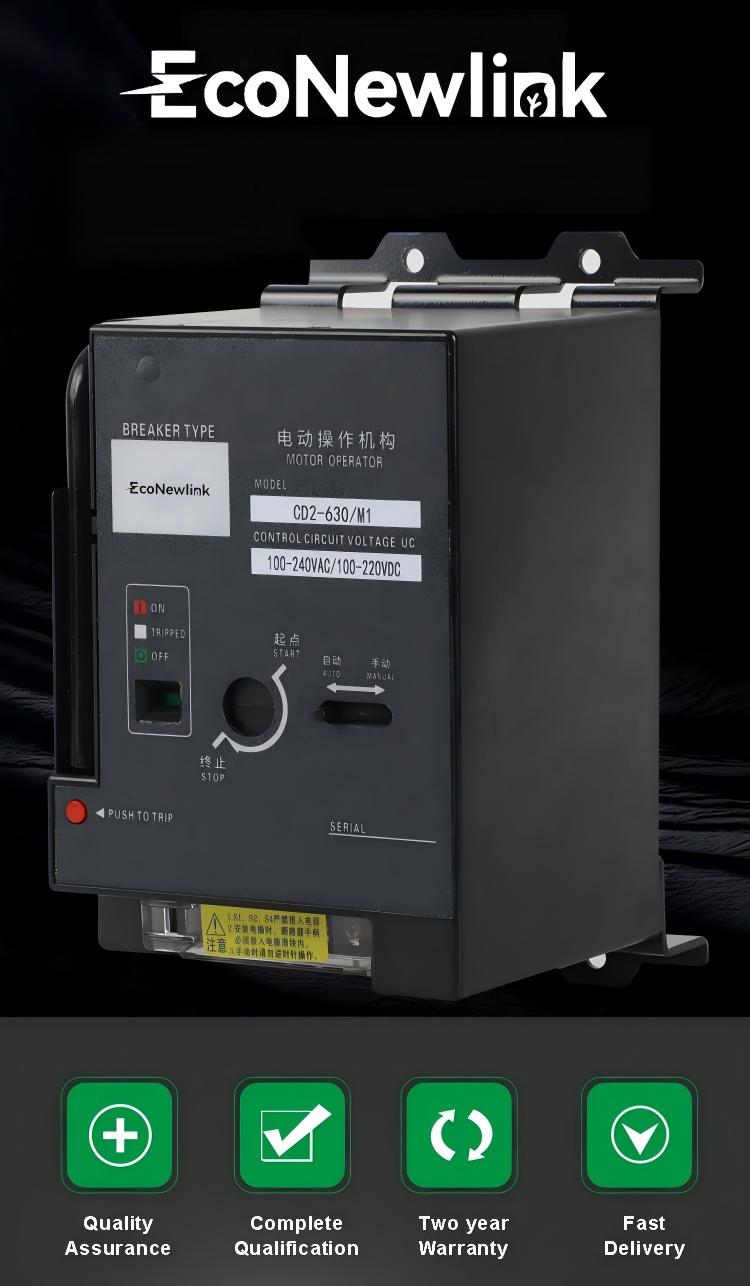 Motorized 400A Molded Case Circuit Breaker with MN Undervoltage MV Overvoltage Release for ATS Generator System