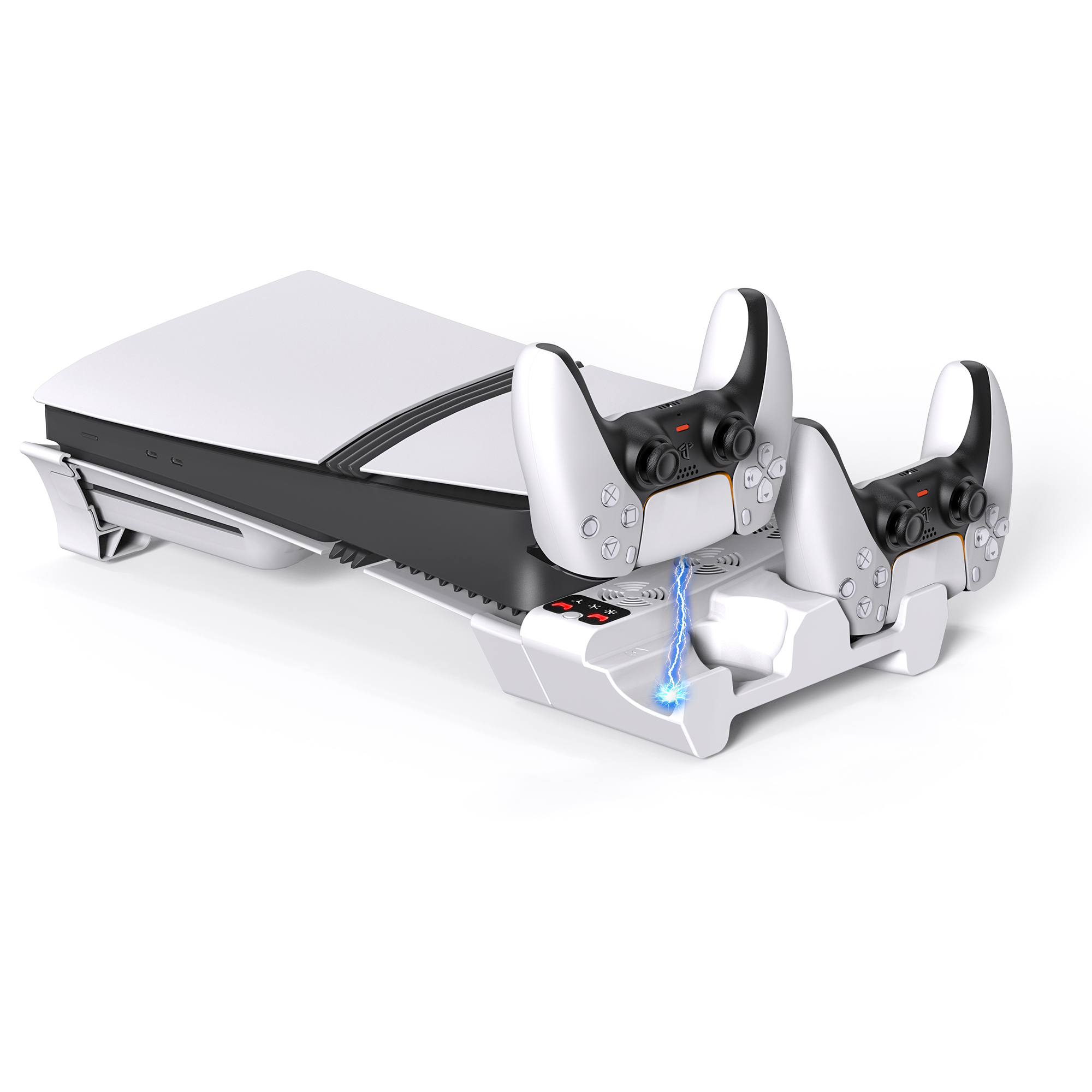 STARTRC PS5 Cooling Charging Station with Dual Controller Charger & Cooling Fan - Multi-Function Vertical Dock Stand