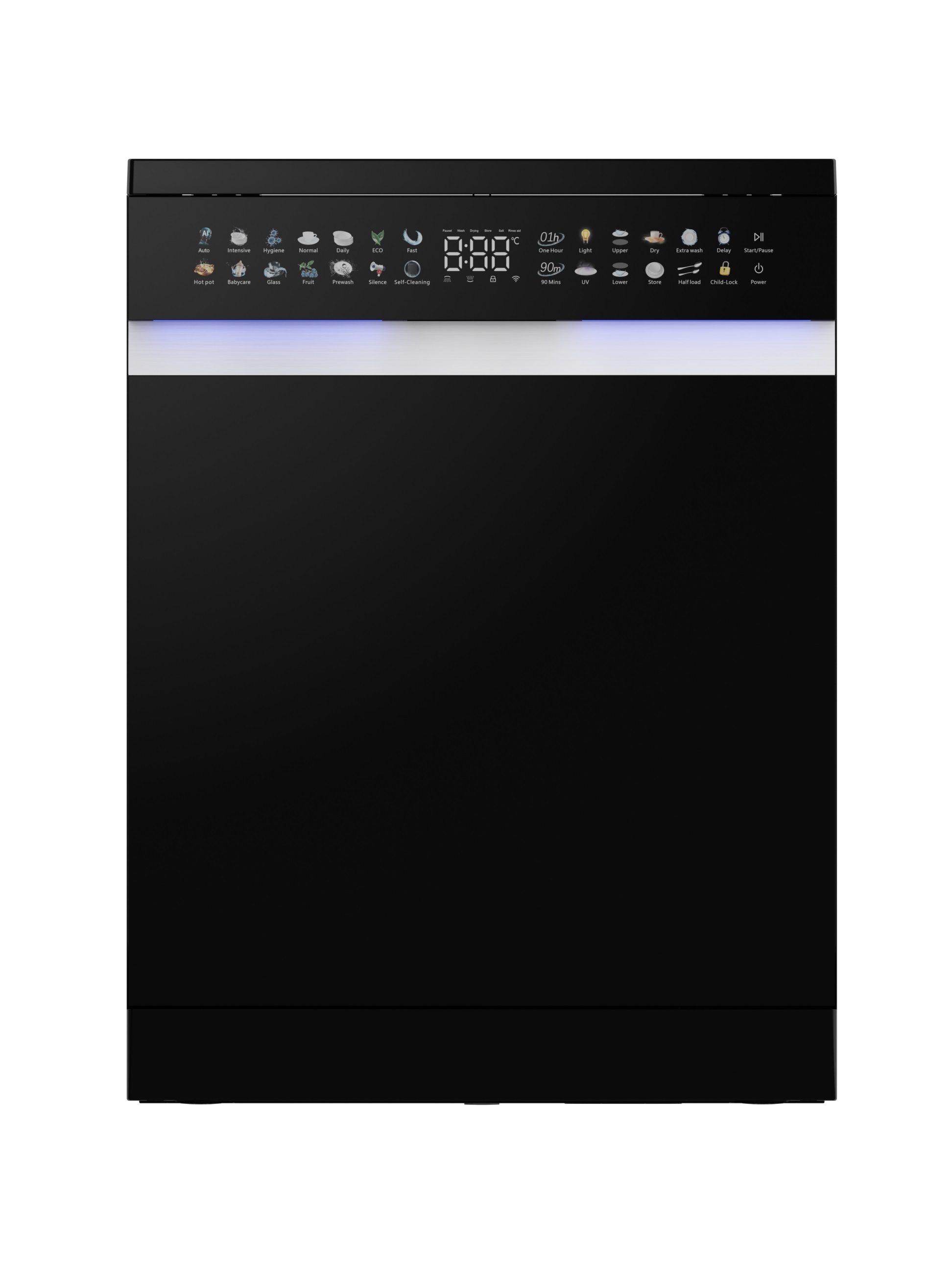 Wholesale Smart Built-in Dishwasher Stainless Steel Housing Electric Power 16 Sets Capacity App-Controlled for Household RV Car