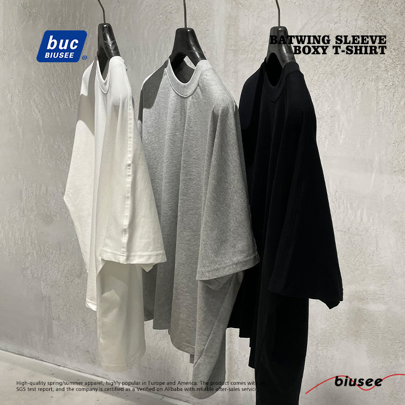 Batwing Sleeve Heavy Cotton Tee