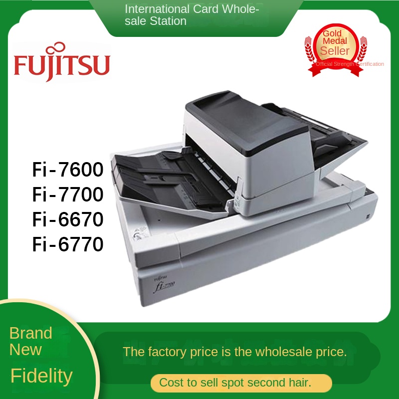 Fujitsu Fi7600/fi7700 Fi6670/fi6770 A3 High-Speed Color Scanner  Origin Dedicated for Archives