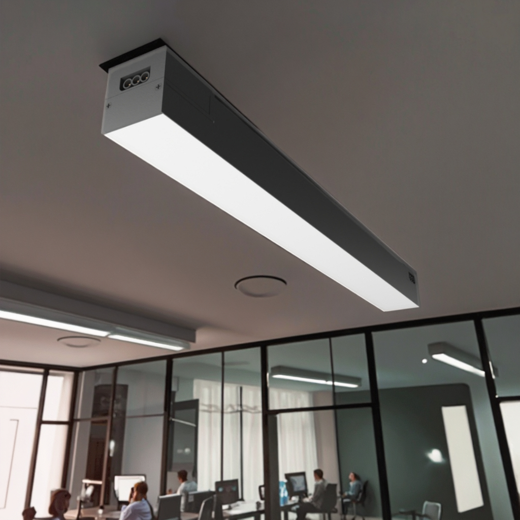 Office Meeting Room Interior Ceiling Lighting Chandeliers LED Lighting Black 3-Year Warranty Easy Installation