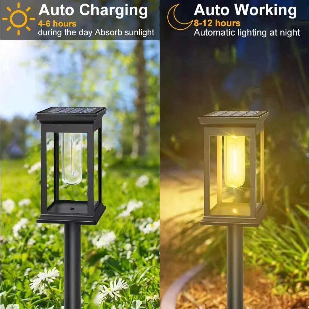 Outdoor Waterproof Ip65 Garden Lighting Backyard Insert Lawn Lights Projection Floor Solar Garden Lights
