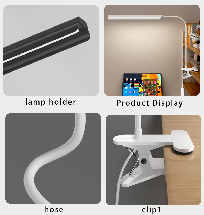 Flexible Metal Anti-Glare LED Desk Lamp with Button-Controlled Dimming and Colour Adjustment Memory/Timing Function Reading Lamp