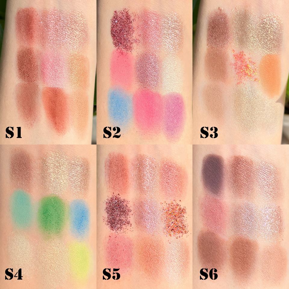Палетка матовых и шиммерных теней High Pigmented