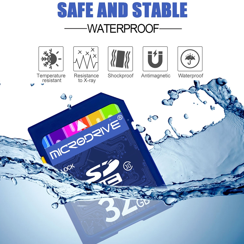 Microdrive 16GB/32GB/64GB/128GB High Speed Class 10 SD Memory Card, for All Digital Camera with SD Card Slot