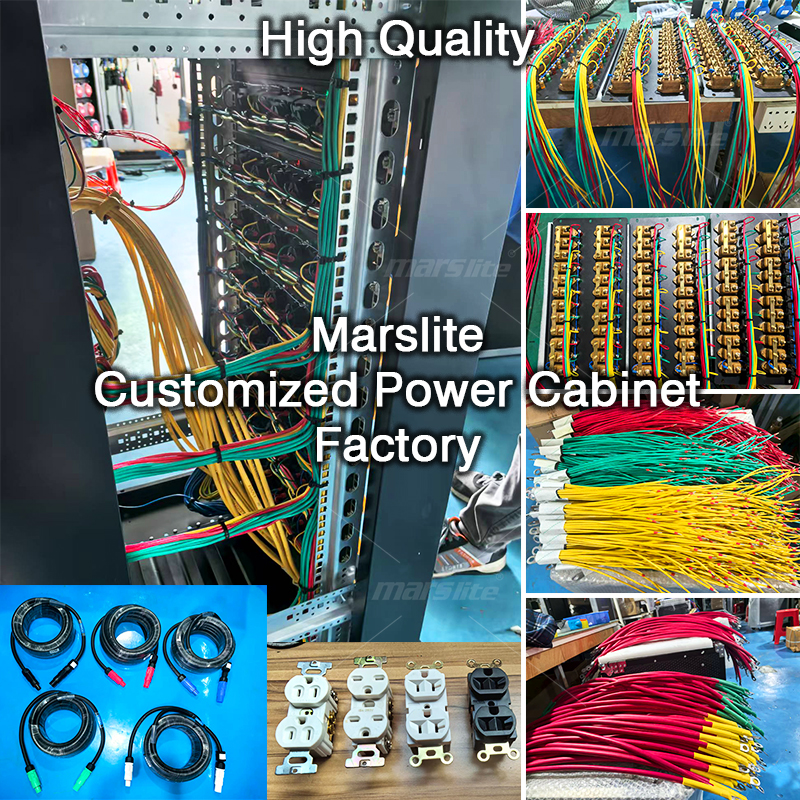 Pro Stage Power Distribution Box Manufacturer 3-Phase 5-Pin 400A Distro Boxes Portable Power Distribution