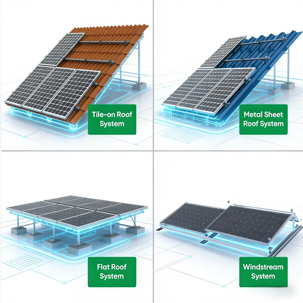 Solar Panels Kit 5000w 10kW 20kW Solar System 5kva Complete Home Energy Storage Solar Energy System off Grid Solar Power System