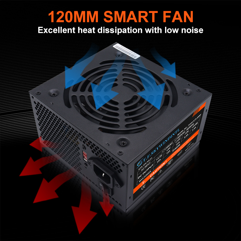 200W 300W 400W 500W 600W 700W 80plus Gold Certified ATX PC PSU Cheap PC Desktop Gaming Computer Server Power Supply in Stock