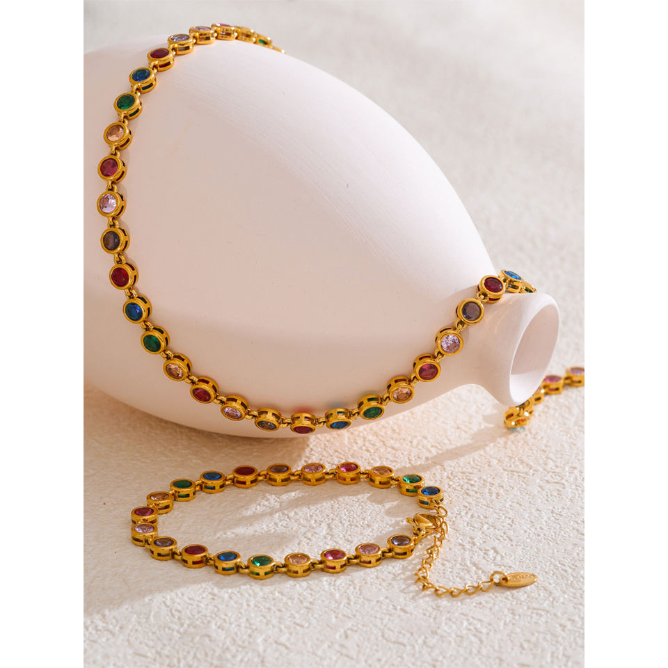Цепь JINYOU 4712 (Colorful Zircon)
