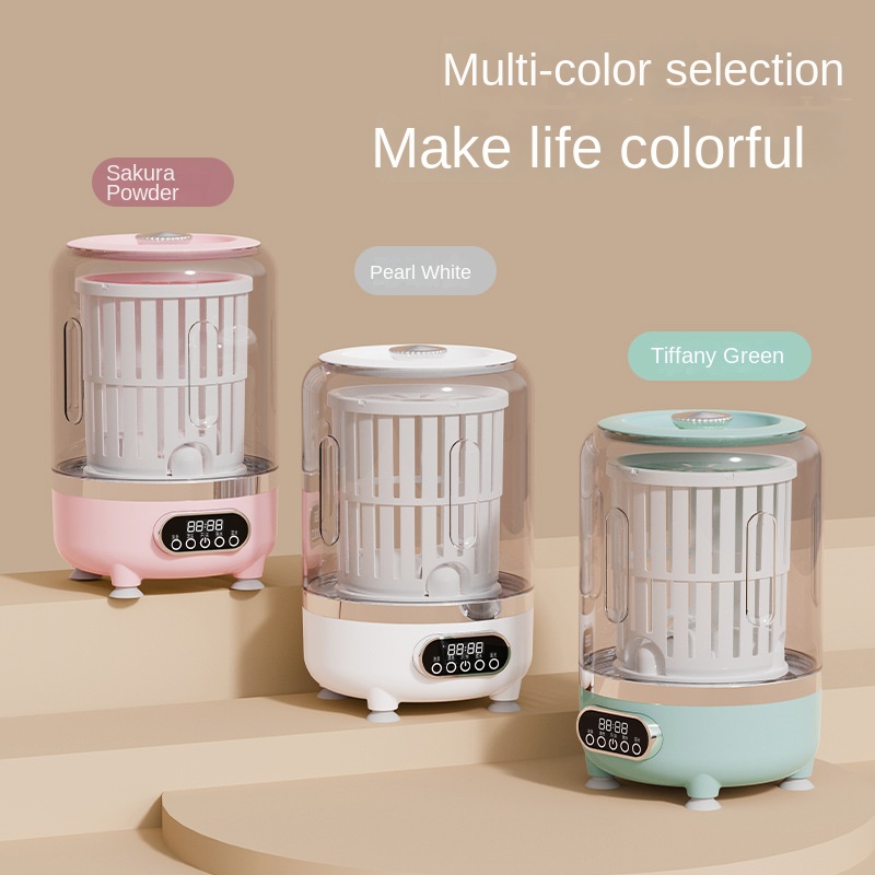 Mini Turbo Portable Semi-Automatic Underwear Grade USB Powered Plastic Washer/Dryer Household Car Use Brushless Motor OEM/ODM
