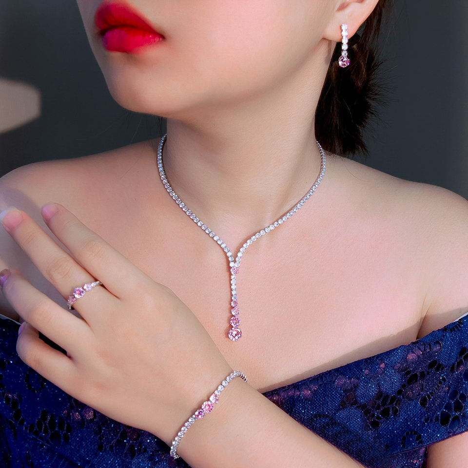 Набор из 4-х предметов (Zircon White/Pink)