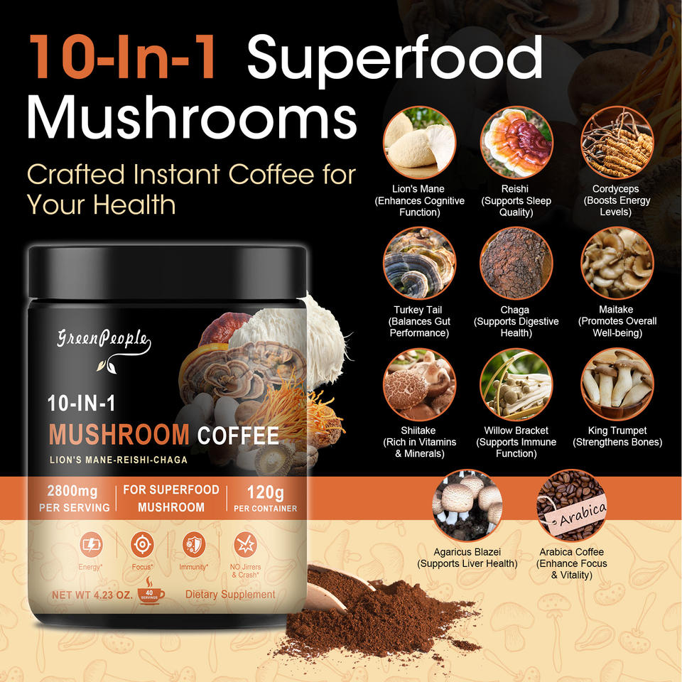 Грибной кофе 10 в 1 (Private Label 10-in-1 Mushroom)