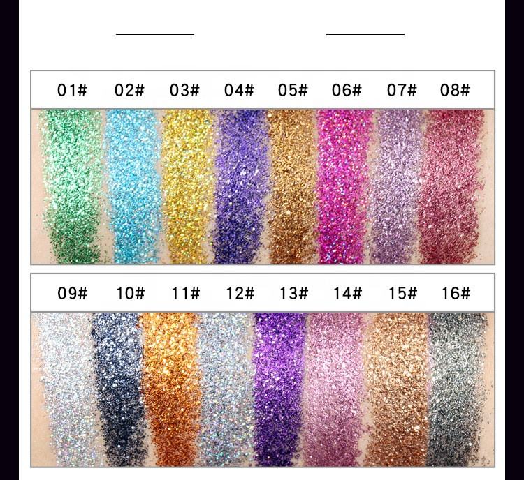 Одинарные глиттерные тени DIY Glitter