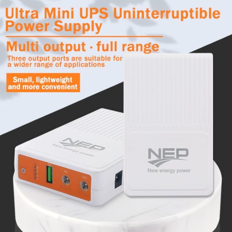 Top Seller-mini Dc Ups Poe 12v9v5v Ups Power Supply Lithium Battery 8000mah /8800mah/10400mah Mini Ups for Wifi Router Cctv